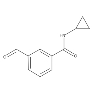 N-cyclopropyl-3-formylbenzamide结构式