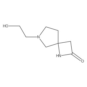 6-(2-Hydroxyethyl)-1,6-diazaspiro[3.4]octan-2-one结构式