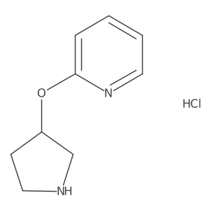 2-(Pyrrolidin-3-yloxy)pyridine hydrochloride Structure