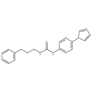 1-(6-(1H-imidazol-1-yl)pyridin-3-yl)-3-(3-phenylpropyl)urea Structure