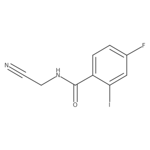 N-(cyanomethyl)-4-fluoro-2-iodobenzamide Structure