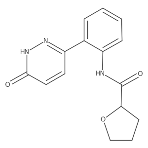 N-(2-(6-oxo-1,6-dihydropyridazin-3-yl)phenyl)tetrahydrofuran-2-carboxamide Structure
