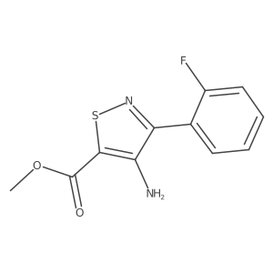 Methyl 4-amino-3-(2-fluorophenyl)-1,2-thiazole-5-carboxylate Structure