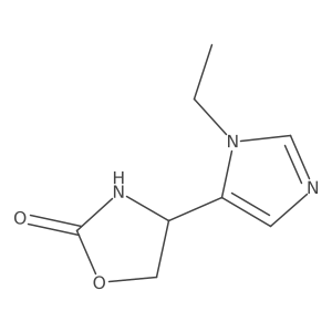 4-(1-ethyl-1H-imidazol-5-yl)-1,3-oxazolidin-2-one Structure