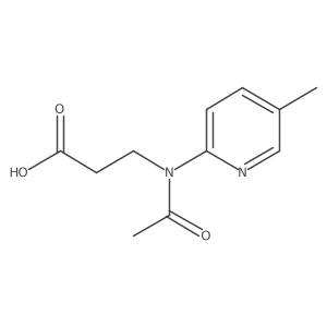 3-[N-(5-methylpyridin-2-yl)acetamido]propanoic acid Structure