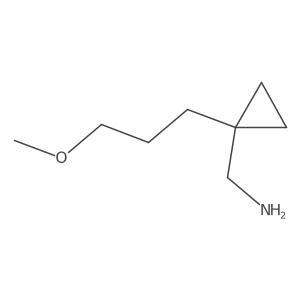 [1-(3-Methoxypropyl)cyclopropyl]methanamine结构式