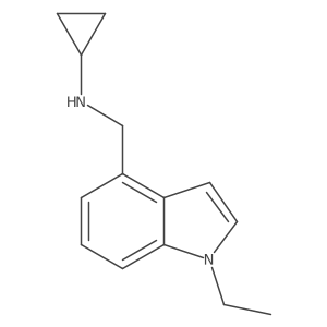 Cyclopropyl-(1-ethyl-1H-indol-4-ylmethyl)-amine Structure