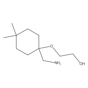 2-{[1-(Aminomethyl)-4,4-dimethylcyclohexyl]oxy}ethan-1-ol结构式