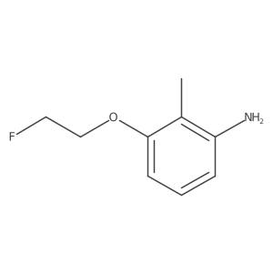 3-(2-Fluoroethoxy)-2-methylaniline结构式