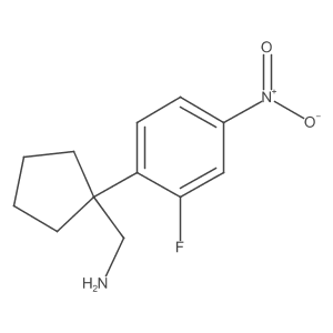 [1-(2-Fluoro-4-nitrophenyl)cyclopentyl]methanamine结构式