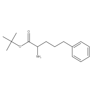 Tert-butyl 2-amino-5-phenylpentanoate结构式
