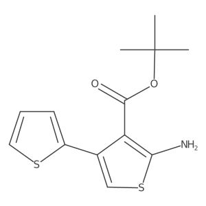 Tert-butyl 2-amino-4-(thiophen-2-YL)thiophene-3-carboxylate结构式