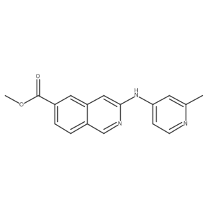 Methyl 3-(2-methylpyridin-4-ylamino)isoquinoline-6-carboxylate Structure