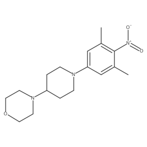 4-[1-(3,5-Dimethyl-4-nitrophenyl)-4-piperidinyl]morpholine Structure