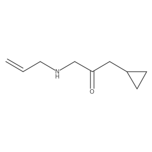 1-Cyclopropyl-3-[(prop-2-en-1-yl)amino]propan-2-one Structure