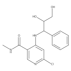 6-chloro-4-((1S,2S)-2,3-dihydroxy-1-phenylpropylamino)-N-methylnicotinamide Structure