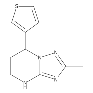 2-methyl-7-(thiophen-3-yl)-4H,5H,6H,7H-[1,2,4]triazolo[1,5-a]pyrimidine结构式