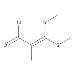 2-Methyl-3,3-bis(methylsulfanyl)prop-2-enoyl chloride结构式