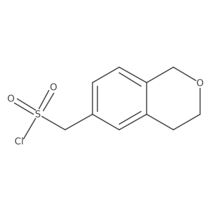 (3,4-Dihydro-1H-2-benzopyran-6-yl)methanesulfonylchloride Structure