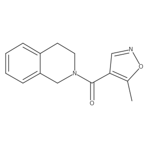 2-(5-Methyl-1,2-oxazole-4-carbonyl)-1,2,3,4-tetrahydroisoquinoline结构式