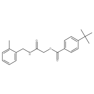 2-[(2-Methylbenzyl)amino]-2-oxoethyl 4-tert-butylbenzoate Structure