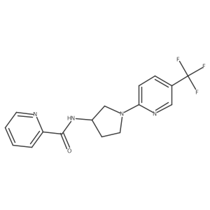 N-(1-(5-(trifluoromethyl)pyridin-2-yl)pyrrolidin-3-yl)picolinamide Structure