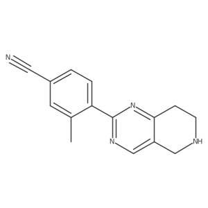 3-Methyl-4-(5,6,7,8-tetrahydropyrido[4,3-d]pyrimidin-2-yl)benzonitrile Structure