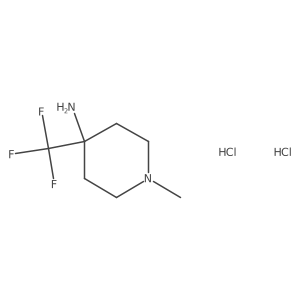 1-Methyl-4-(trifluoromethyl)piperidin-4-amine dihydrochloride Structure