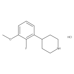4-(2-Fluoro-3-methoxyphenyl)piperidine hydrochloride Structure