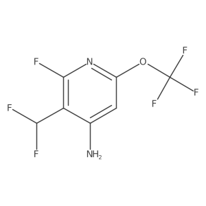 3-(difluoromethyl)-2-fluoro-6-(trifluoromethoxy)pyridin-4-amine Structure