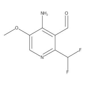4-Amino-2-(difluoromethyl)-5-methoxynicotinaldehyde结构式
