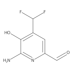 6-Amino-4-(difluoromethyl)-5-hydroxypicolinaldehyde Structure
