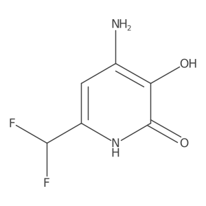 4-Amino-6-(difluoromethyl)pyridine-2,3-diol结构式