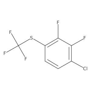 1-Chloro-2,3-difluoro-4-(trifluoromethylthio)benzene Structure