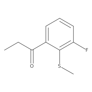 1-(3-Fluoro-2-(methylthio)phenyl)propan-1-one Structure