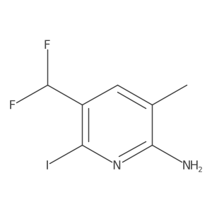 5-(Difluoromethyl)-6-iodo-3-methylpyridin-2-amine Structure