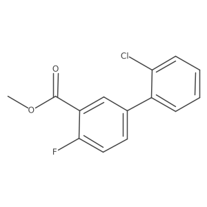 Methyl 5-(2-chlorophenyl)-2-fluorobenzoate结构式