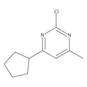 2-Chloro-4-cyclopentyl-6-methylpyrimidine Structure