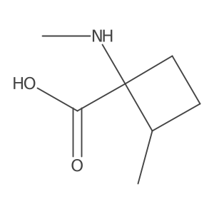 2-Methyl-1-(methylamino)cyclobutane-1-carboxylic acid Structure