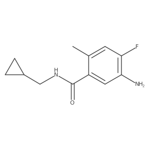 5-amino-N-(cyclopropylmethyl)-4-fluoro-2-methylbenzamide结构式