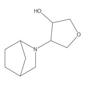 4-(2-Azabicyclo[2.2.1]heptan-2-yl)oxolan-3-ol结构式