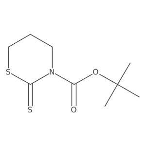1,1-Dimethylethyl dihydro-2-thioxo-2H-1,3-thiazine-3(4H)-carboxylate结构式