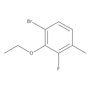 1-Bromo-2-ethoxy-3-fluoro-4-methylbenzene结构式
