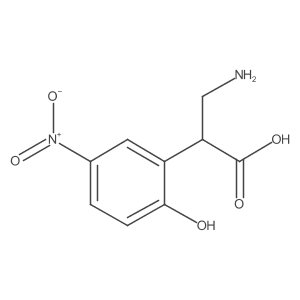 3-Amino-2-(2-hydroxy-5-nitrophenyl)propanoic acid Structure