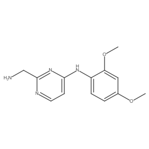 2-(Aminomethyl)-N-(2,4-dimethoxyphenyl)pyrimidin-4-amine结构式