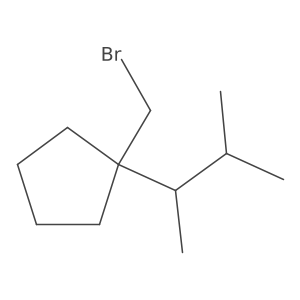 1-(bromomethyl)-1-(1,2-dimethylpropyl)cyclopentane Structure
