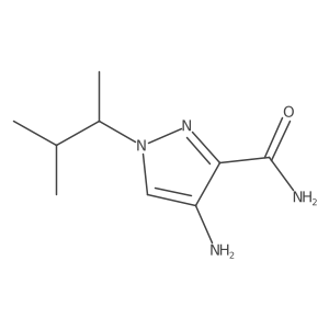 4-Amino-1-(3-methylbutan-2-yl)-1H-pyrazole-3-carboxamide Structure