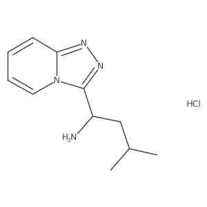 (1S)-3-Methyl-1-{[1,2,4]triazolo[4,3-a]pyridin-3-yl}butan-1-amine hydrochloride结构式