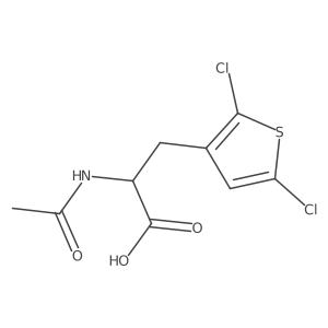 3-(2,5-Dichlorothiophen-3-yl)-2-acetamidopropanoic acid Structure