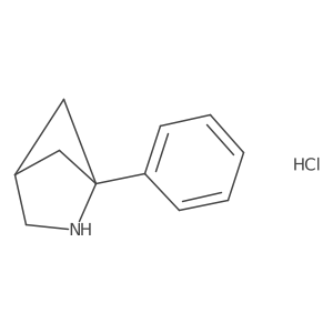 1-Phenyl-2-azabicyclo[2.1.1]hexane hydrochloride结构式